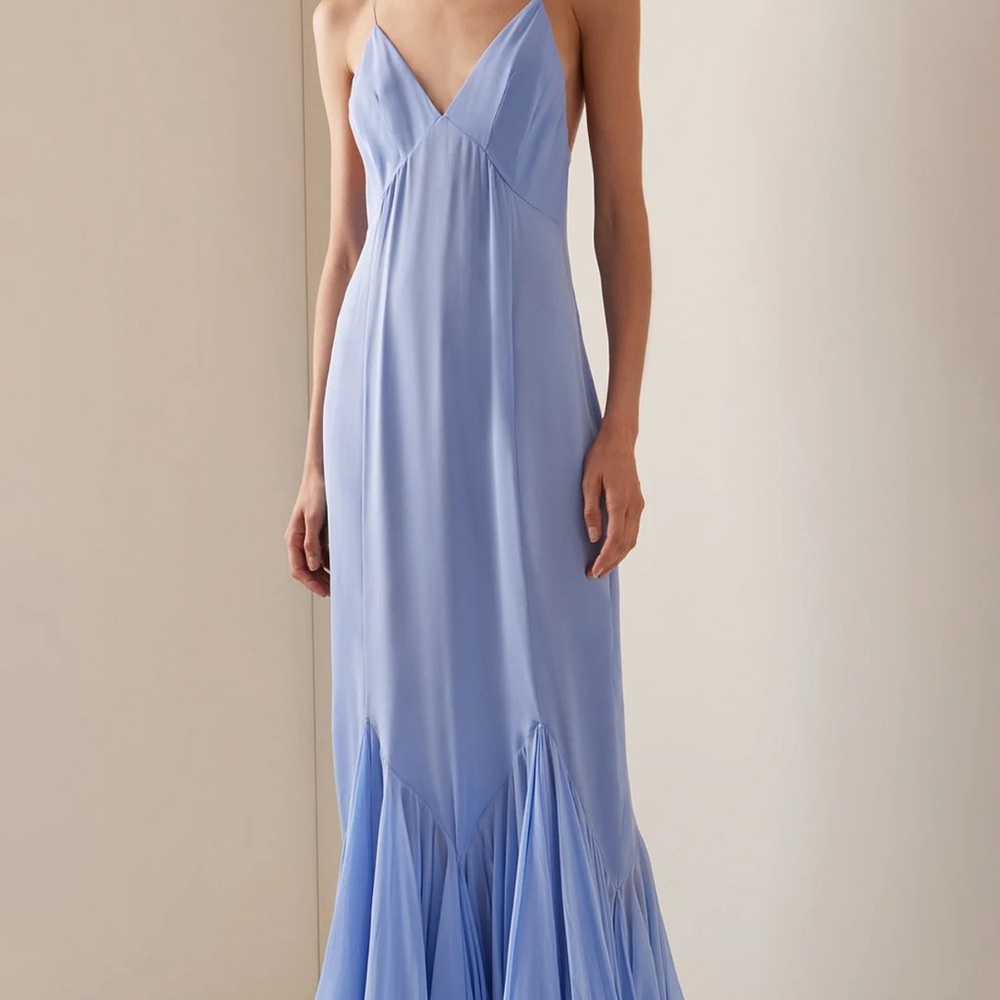 Elegant Blue Maxi Dress